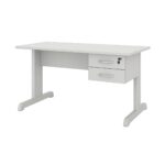 Mesa Escritório 1,20×0,60m c/ Gavetas –  CINZA/CINZA - 53084