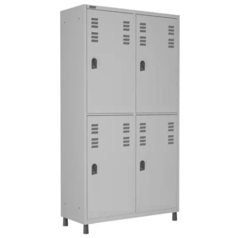 15303465578 roupeiro w3 insalubre 4portas 1 Roupeiro de Aço INSALUBRE c/ 04 Portas – 1,84×1,02×0,42m – CZ/CZ – W3 – 17015