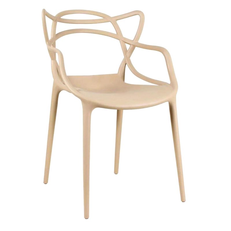 15346377116 copia de copia de copia de copia de copia de alegra Cadeira Interlocutor ALLEGRA para Escritório ou Jantar - Polipropileno - Cor AREIA - 48009