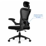Cadeira de Escritório Cadeira para Home Office Ergonômica Tela Mesh Presidente