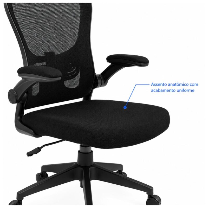 Cadeira de Escritório Cadeira para Home Office Ergonômica Tela Mesh Presidente