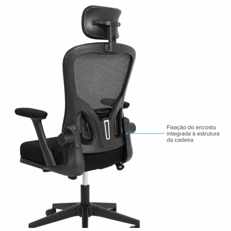 Cadeira de Escritório Cadeira para Home Office Ergonômica Tela Mesh Presidente