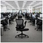 Cadeira de Escritório Cadeira para Home Office Ergonômica Tela Mesh Presidente