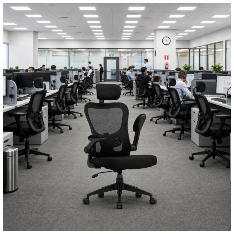 Cadeira de Escritório Cadeira para Home Office Ergonômica Tela Mesh Presidente