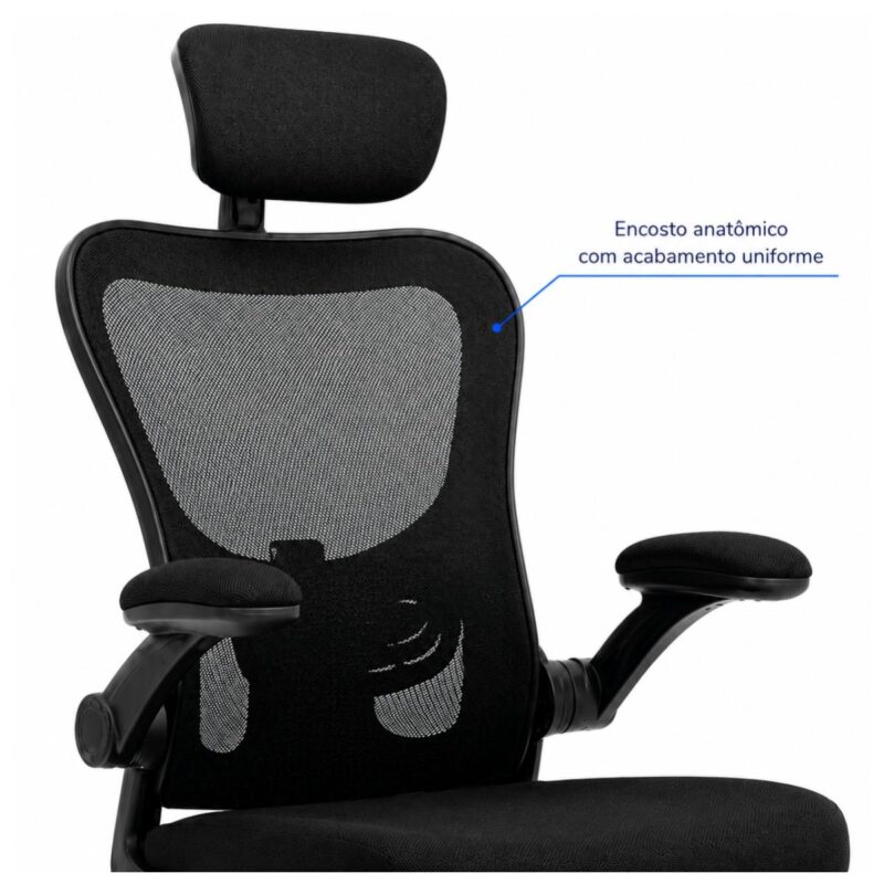 Cadeira de Escritório Cadeira para Home Office Ergonômica Tela Mesh Presidente