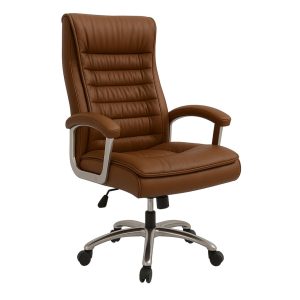 Poltrona Presidente LUXO c/ mola Ensacada – COR CARAMELO - 30059