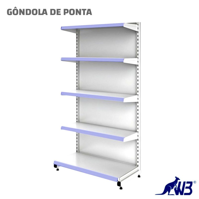 Móveis de Aço para Escritório Ponta de Gôndola 1,62x0,90m - W3 - 15009