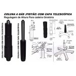 Cadeira Escritório Cadeira Executiva LISA Giratória Sem Braços - Corino Preto - 31000