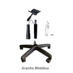 Cadeira Escritório Cadeira Executiva LISA Giratória Sem Braços - Corino Preto - 31000