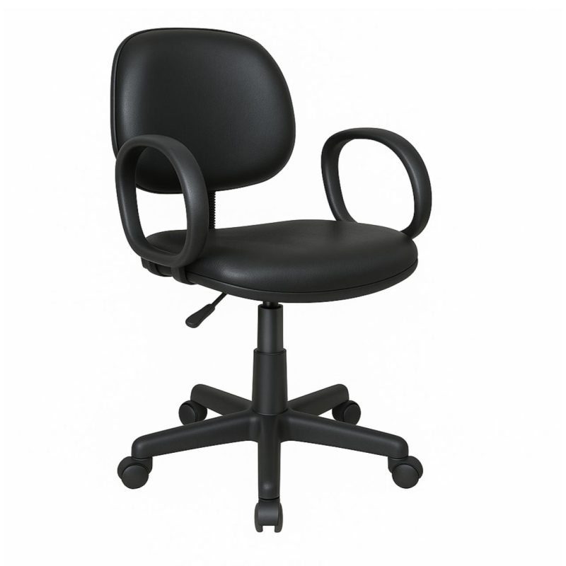 15359322102 executiva lisa Cadeira Executiva LISA Giratória com Braço Corsa - Corino Preto - 31001