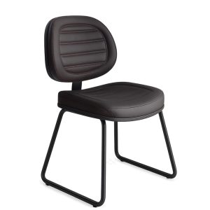 Cadeira Executiva COSTURADA Base Trapézio - PMD - Cor Preta - 31031
