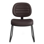 Cadeira Executiva Costurada Base Trapézio - Corino Preto - 31031