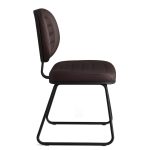 Cadeira Executiva Costurada Base Trapézio - Corino Preto - 31031