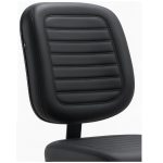 Cadeira Escritório Cadeira Diretor Costurada Giratória - Corino Preto - 30210