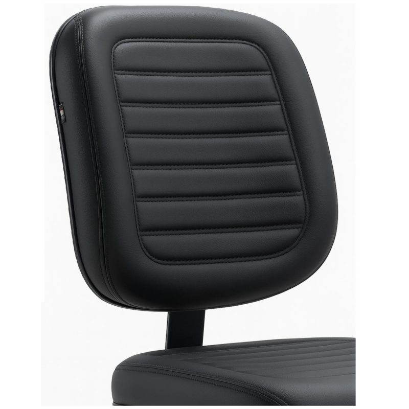 Cadeira Escritório Cadeira Diretor Costurada Giratória - Corino Preto - 30210