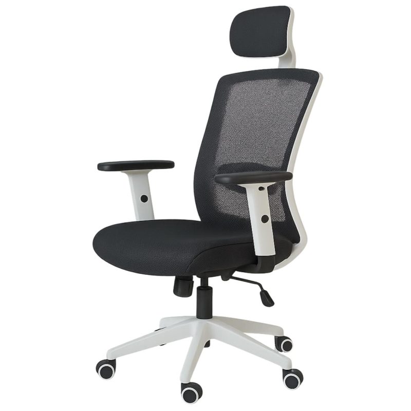 15365046252 cadeira escritorio giratoria tela ergonomica Cadeira de Escritório Tela WAY BRANCA - Cor BRANCA / PTO - 20080