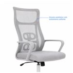 Cadeira de Escritório Cadeira de Escritório Giratória Presidente Ergonômica com Tela Mesh — Cinza