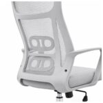 Cadeira de Escritório Cadeira de Escritório Giratória Presidente Ergonômica com Tela Mesh — Cinza