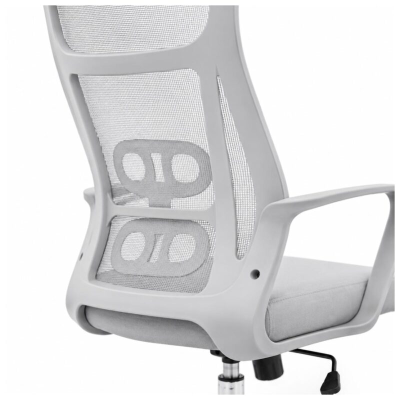 Cadeira de Escritório Cadeira de Escritório Giratória Presidente Ergonômica com Tela Mesh — Cinza