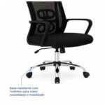 Cadeira de Escritório Cadeira Presidente em Tela Mesh com Sistema Ergonômico Avançado