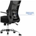 Cadeira de Escritório Cadeira Presidente em Tela Mesh com Sistema Ergonômico Avançado