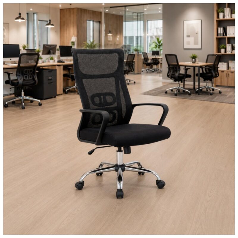 Cadeira de Escritório Cadeira Presidente em Tela Mesh com Sistema Ergonômico Avançado