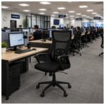 Cadeira de Escritório Cadeira Presidente em Tela Mesh com Sistema Ergonômico Avançado