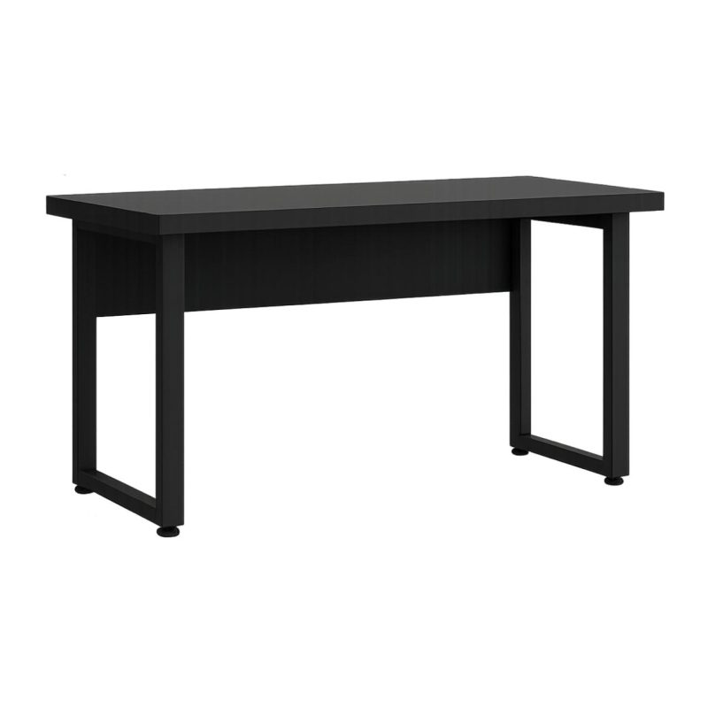 Móveis para Escritório Mesa Escritório PÉ QUADRO - 1,20x0,60m - S/ Gavetas - PRETO / PRETO - 26001