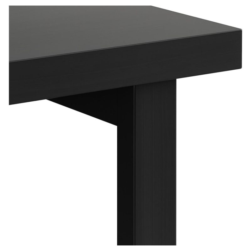 Móveis para Escritório Mesa Escritório PÉ QUADRO - 1,20x0,60m - S/ Gavetas - PRETO / PRETO - 26001