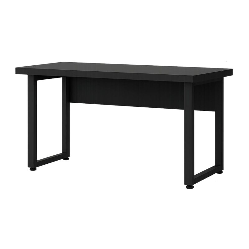 Móveis para Escritório Mesa Escritório PÉ QUADRO - 1,20x0,60m - S/ Gavetas - PRETO / PRETO - 26001