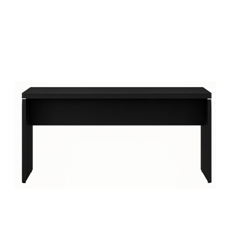 Móveis para Escritório Mesa Escritório 1,20x0,60m - S/ Gavetas - PRETO/PRETO - 26005