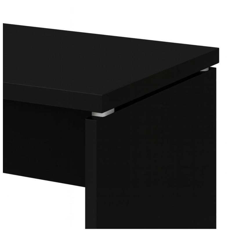 Móveis para Escritório Mesa Escritório 1,70x0,70m - S/ Gavetas - PRETO/PRETO - 26007