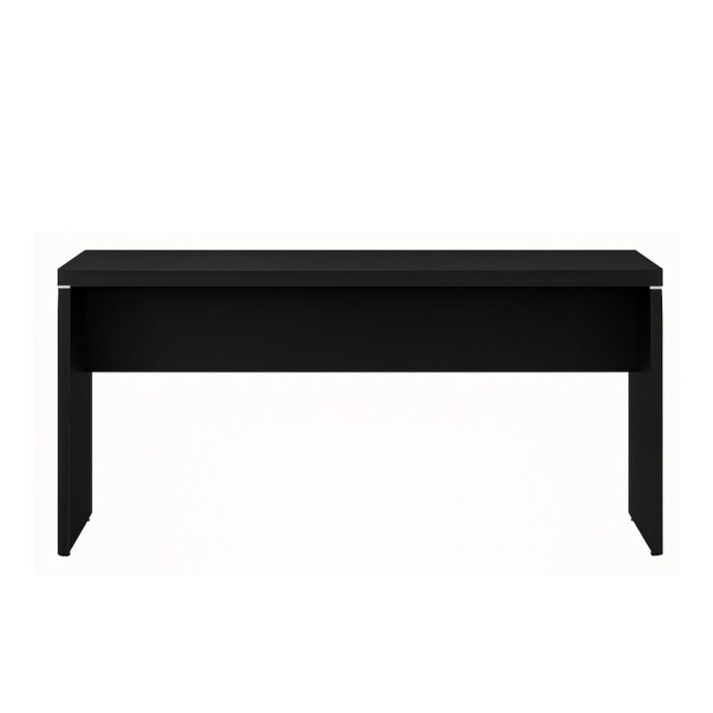 Móveis para Escritório Mesa Escritório 1,70x0,70m - S/ Gavetas - PRETO/PRETO - 26007