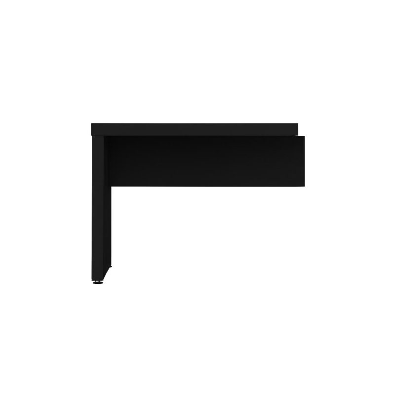 Móveis para Escritório Mesa Auxiliar 0,90x0,45 - PRETO/PRETO - 26009