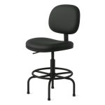 Cadeira Escritório Cadeira Caixa EXECUTIVA LISA  sem Braços - (Aranha MARTIFLEX) - Cor Preta - 35031