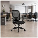 Cadeira de Escritório Cadeira Ergonômica para Escritório NR17 Tela Mesh e Estrutura Preta Fosca