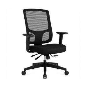 Cadeira de Escritório Cadeira Ergonômica para Escritório NR17 Tela Mesh e Estrutura Preta Fosca