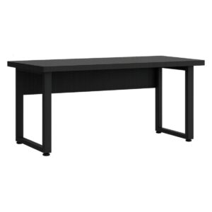Móveis para Escritório Mesa Escritório PÉ QUADRO - 1,70x0,70m - S/ Gavetas - PRETO / PRETO - 26003
