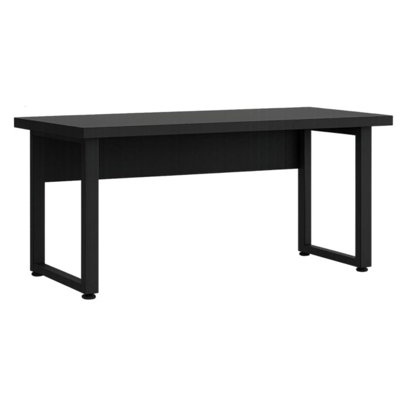Móveis para Escritório Mesa Escritório PÉ QUADRO - 1,70x0,70m - S/ Gavetas - PRETO / PRETO - 26003