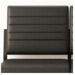 Sofanete para Escritório Estofada com 02 Lugares - TRIX - Pés PRETO - 35120