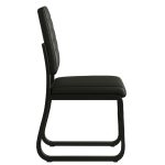 Poltrona para Escritório Estofada - TRIX - Cor Preta - 35119