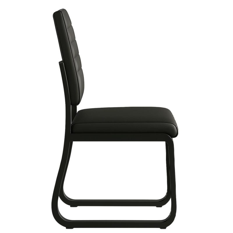 Poltrona para Escritório Estofada - TRIX - Cor Preta - 35119