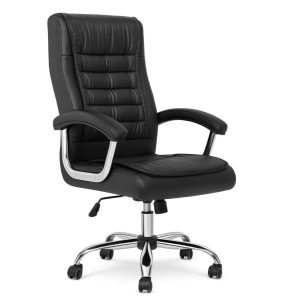 Poltrona LUXO IMPORTADA Concha Dupla Syncron - Couríssimo Preto - 30017