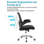 Cadeira Escritório Cadeira de Escritório Tela NYO - Cor Preto - 20097