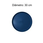 Mesas para Refeitório Mesa para Refeitório FIXA 8 Lugares MDP Branco de 25 mm - Assento AZUL - 50101