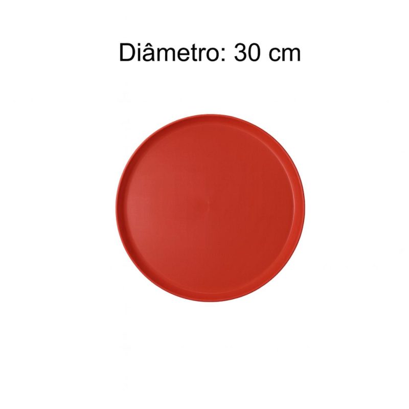 Mesas para Refeitório Mesa para Refeitório FIXA 8 Lugares MDP Branco de 25 mm - Assento VERMELHO - 50103