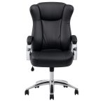Cadeira Escritório Cadeira Escritório Presidente BOSS com Base Cromada - Corino Preto - 31401