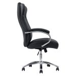 Cadeira Escritório Cadeira Escritório Presidente BOSS com Base Cromada - Corino Preto - 31401