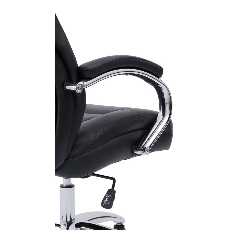 Cadeira Escritório Cadeira Escritório Presidente BOSS com Base Cromada - Corino Preto - 31401