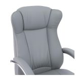 Cadeira Escritório Cadeira Escritório Presidente BOSS com Base Cromada - Corino Cinza - 31403